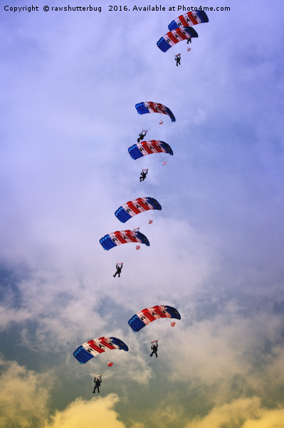 RAF Falcons Stack Formation Picture Board by rawshutterbug 