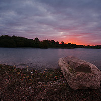 Buy canvas prints of Sunrise Glow At Chasewater by rawshutterbug 