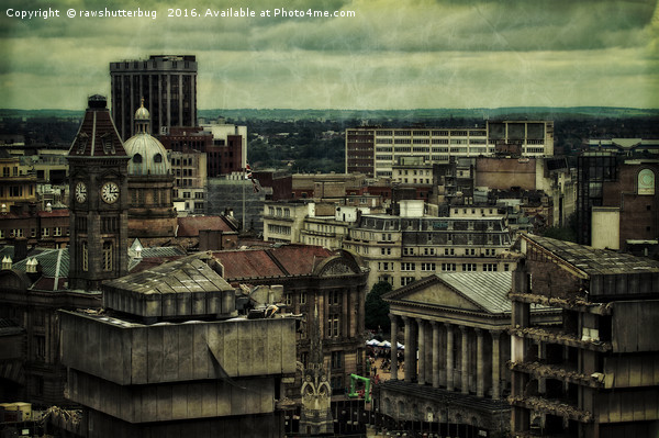 Birmingham Roof Tops Picture Board by rawshutterbug 