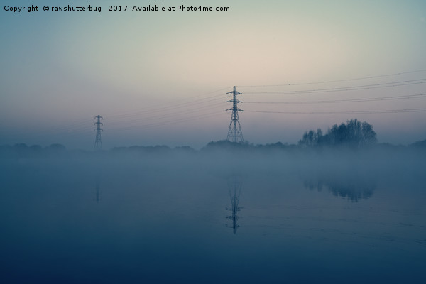 Foggy Morning At Chasewater Picture Board by rawshutterbug 
