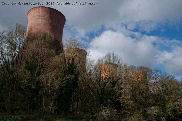 Cooling Towers Ironbridge Picture Board by rawshutterbug 