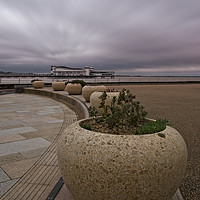Buy canvas prints of Weston-Super-Mare Seafront View Towards The Grand  by rawshutterbug 