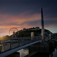 Buy canvas prints of Torquay Harbour At Sunset by rawshutterbug 