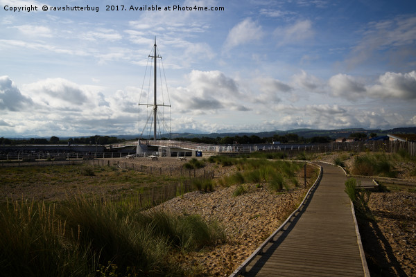 View Towards Pont y Ddraig Harbour Bridge Picture Board by rawshutterbug 