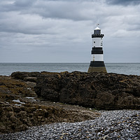 Buy canvas prints of View Of The Trwyn Du Lighthouse by rawshutterbug 