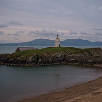 Buy canvas prints of View Towards Twr Bach Lighthouse by rawshutterbug 