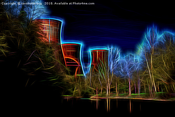 Digital Art Ironbridge Power Station  Picture Board by rawshutterbug 