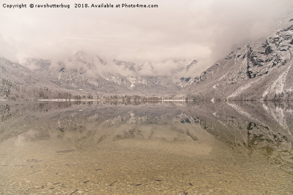 Lake Bohinj Reflection Picture Board by rawshutterbug 