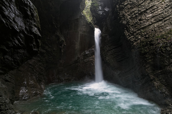 The Enigmatic Slap Kozjak Waterfall Picture Board by rawshutterbug 