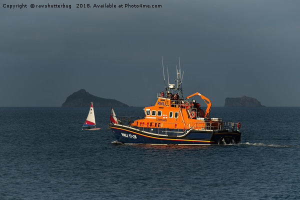 RNLI Lifeboat Torbay Picture Board by rawshutterbug 
