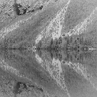 Buy canvas prints of Silver Landscape At Lake Bohinj by rawshutterbug 