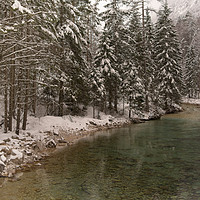 Buy canvas prints of Picturesque Triglavska Bistrica River by rawshutterbug 