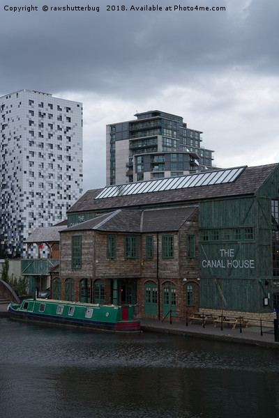 The Canal House At The Regency Wharf In Birmingham Picture Board by rawshutterbug 