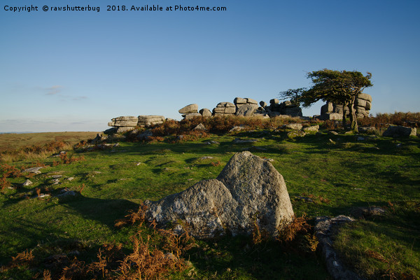 Blue Sky At Combestone Tor Picture Board by rawshutterbug 