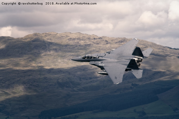 Thundering F-15 Soars over Mach Loop Picture Board by rawshutterbug 