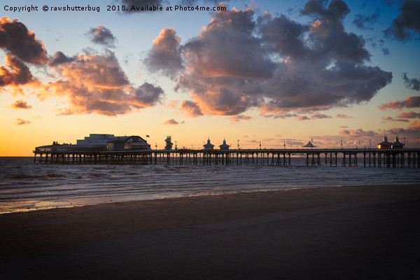 Sunset At Blackpool North Pier Picture Board by rawshutterbug 