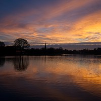 Buy canvas prints of Sunset At Lichfield Cathedral by rawshutterbug 