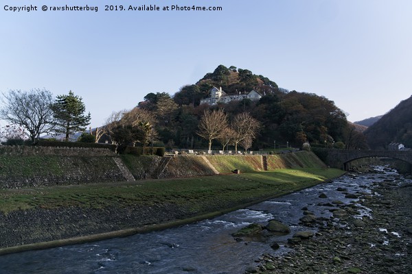 Lynmouth River Lyn Picture Board by rawshutterbug 