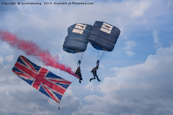 Proud To Be British-Tigers Parachute Display Team Picture Board by rawshutterbug 
