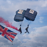Buy canvas prints of Proud To Be British-Tigers Parachute Display Team by rawshutterbug 
