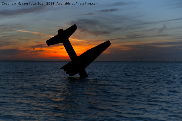 Sunset At The Harderwijk Plane Memorial Picture Board by rawshutterbug 