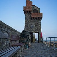 Buy canvas prints of Rhenish Tower At The Lynmouth Pier  by rawshutterbug 