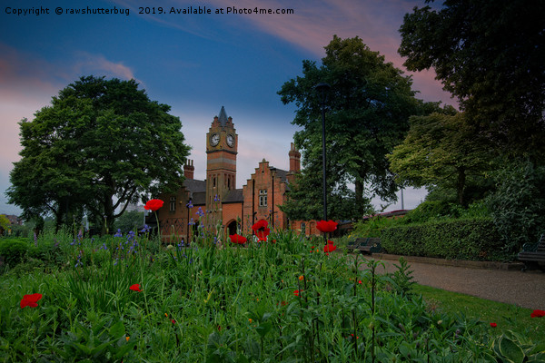 Walsall Arboretum Clock Tower Picture Board by rawshutterbug 