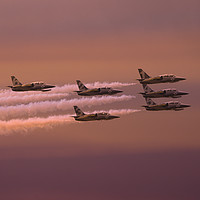 Buy canvas prints of Breitling Display Team As The Sun Sets by rawshutterbug 
