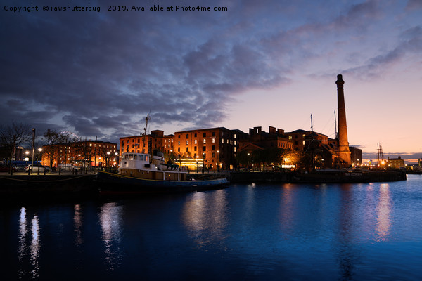 Liverpool Albert Dock At Night Picture Board by rawshutterbug 