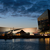 Buy canvas prints of The Salthouse Dock At Night by rawshutterbug 