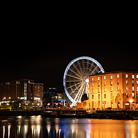 Buy canvas prints of Liverpool Albert Dock Big Wheel by rawshutterbug 