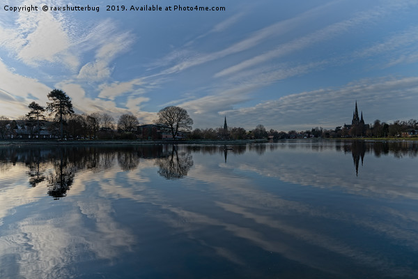 Lichfield Cathedral And The Stowe Pool Picture Board by rawshutterbug 