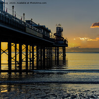 Buy canvas prints of Paignton Pier At Sunrise by rawshutterbug 