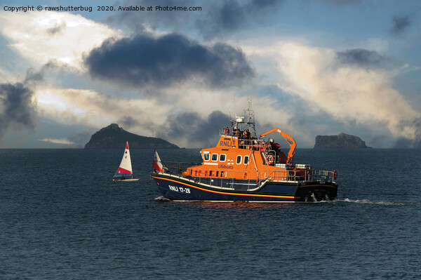 RNLI Lifeboat Torbay Picture Board by rawshutterbug 