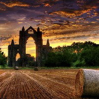 Buy canvas prints of Priory Sunset by Nigel Lee