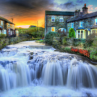 Buy canvas prints of Hawes Waterfall by Nigel Lee