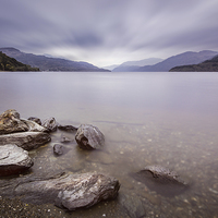 Buy canvas prints of  The quite Loch by adam rumble