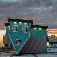 Buy canvas prints of Upside down house at Sunset by Robert Strachan
