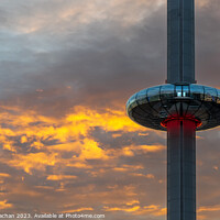 Buy canvas prints of Brighton i360 sunset by Robert Strachan