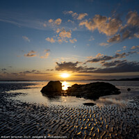 Buy canvas prints of Ayrshire Sunset by Robert Strachan