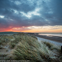 Buy canvas prints of Ayrshire beach sunrise by Robert Strachan