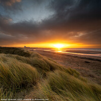 Buy canvas prints of Stevenston dunes sunrise by Robert Strachan