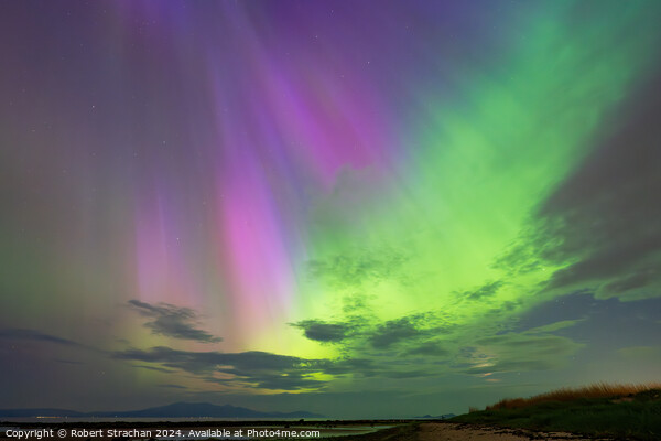 Ayrshire and Arran Aurora Picture Board by Robert Strachan