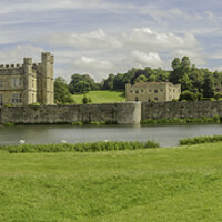 Buy canvas prints of Leeds Castle on a Sunny June Day by Ray Hill