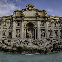 Buy canvas prints of The Trevi Fountain by Ray Hill