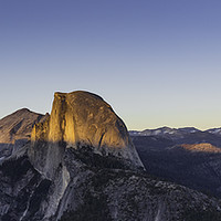 Buy canvas prints of Half Dome at Sunset by Ray Hill