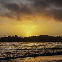 Buy canvas prints of Sunset on Carmel Beach, California by Ray Hill