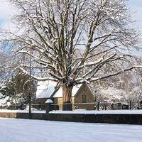Buy canvas prints of church in the snow by Kayleigh Meek