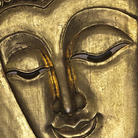 Buy canvas prints of Buddha face by Jim O'Donnell