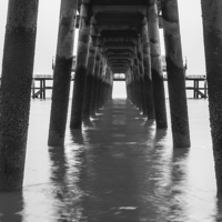 Buy canvas prints of  Deal pier tunnel by Matthew Silver